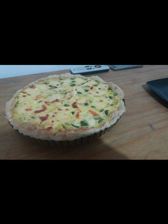 Una foto de Tarta de zapallitos súper rápida y saludable... #SOSFranco