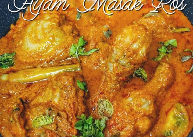 Resipi Ayam Masak Ros Oleh Mizzanem Cookpad