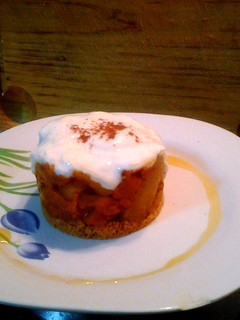 A picture of Apple and Sweet Potato Towers.