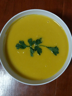 A picture of Pumpkin Soup.
