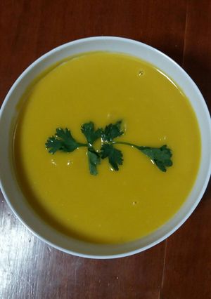 A picture of Pumpkin Soup.