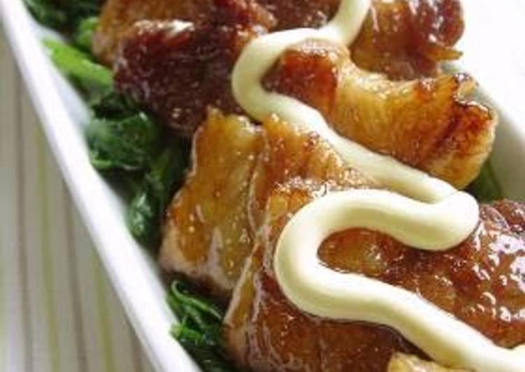 Recipe of Favorite Thickly-Sliced Pork Belly Teriyaki