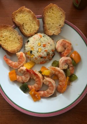 Una foto de Camarones al morrón