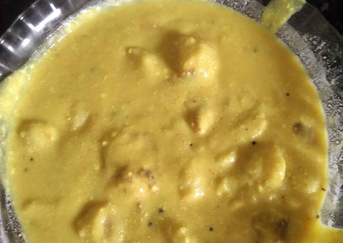 Recipe of Favorite Arbi with curd