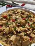 Stir-fried Soy Tofu Sheets with Chili Peppers