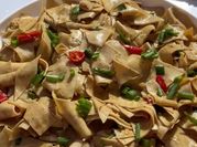 A picture of stir fried tofu in oyster sauce