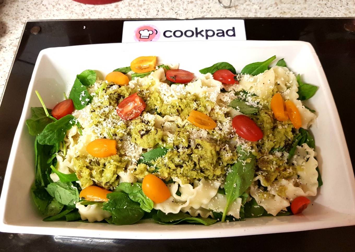 My Reginette Semolina pasta Salad with Cheese and Avocado. ðŸ˜ðŸ˜