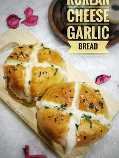 Foto resep 10.3. Korean cream cheese Garlic Bread (metode water roux)