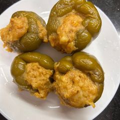 A picture of Stuffed capsicum.