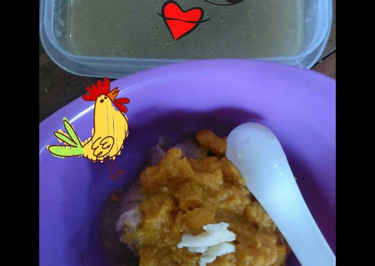 Bubur labu kuah kaldu mpasi