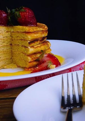 A picture of Pancakes #eldybreakfastcontest.