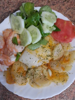 Una foto de Bacalao al horno
