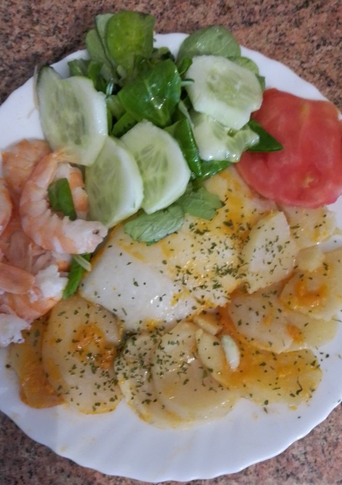 Una foto de Bacalao al horno