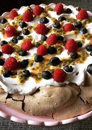 Kakaós pavlova recept fotója