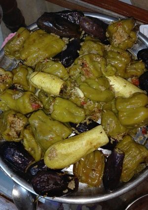 صورة لوصفة محشى فلفل وباذنجان وكوسة
