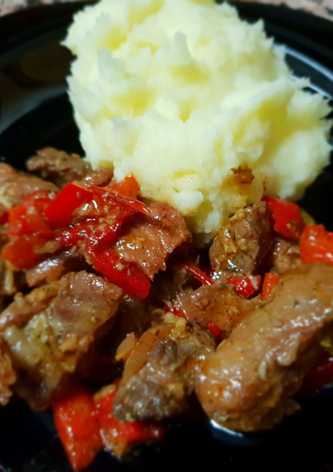 Una foto de Presa ibérica salteada