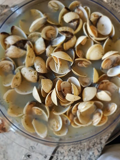 Una foto de Almejas en salsa