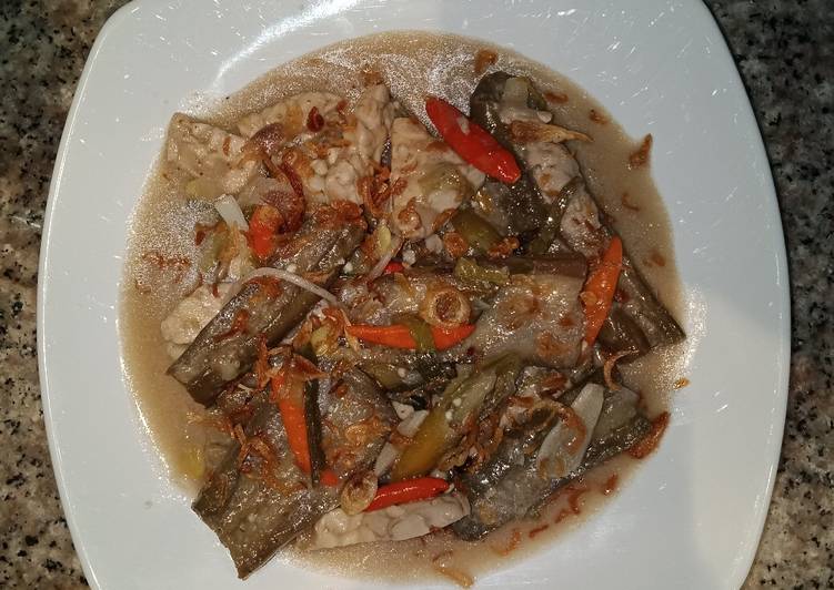 Lodeh terong tempe (bumbu cemplung cocok untuk si pemalas)