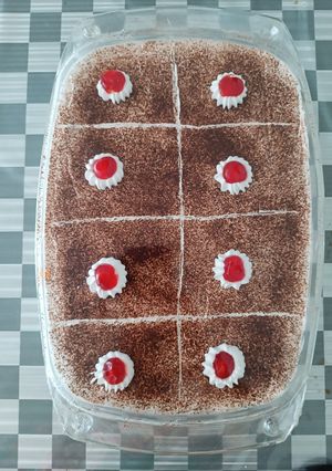 A picture of Mango Coffee Biscuit Pudding (Special Iftar Dessert).