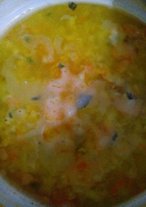 Foto resep Kuah Jagung Wortel Macaroni Piggy Praktis