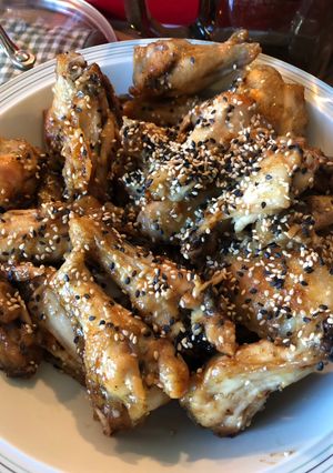 Hình của món Cánh gà chiên sốt Teriyaki.