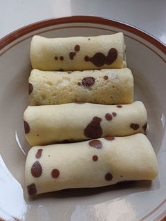 Foto resep Dadar gulung isi pisang coklat
