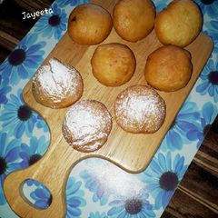 A picture of Strawberry Jam Doughnuts and Cheesy Chicken Doughnuts.