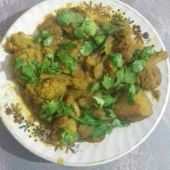 Cauliflower soyabeen curry A picture of Cauliflower soyabeen curry.