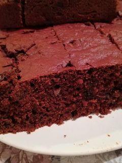 Csokoládés-céklás sütemény recept fotója