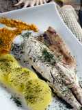 Lubina a la catalana con sofrito de tomate IBSA