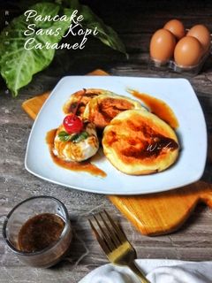 Foto resep Simpel Pancake Saus Kopi Karamel