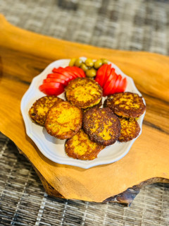 عکسی از دستور کتلت لوبیا سفید