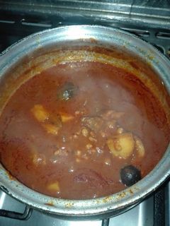 عکسی از دستور خورشت گوشت و بامیه