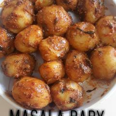 A picture of Masala Baby potatoes.