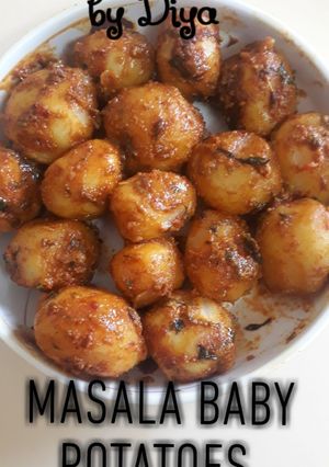 A picture of Masala Baby potatoes.