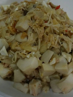 愛心加工6-鹹蛋&鮪魚&便當菜 的食譜成品照片