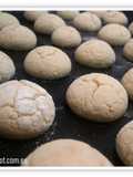 Galletas crinkles blancas