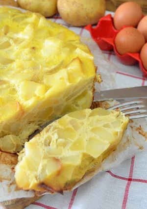 A picture of Spanish Potato Omelette with Onion (Crock Pot).