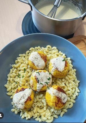 Une photo de Boulettes de poulet curry coco