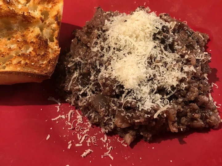 Recipe Balsamic Quinoa Mushroom Risotto the So Delicious You can take Joss in your mouth