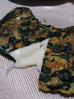 Una foto de Omelette de espinaca !!