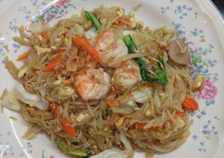 Resep Bihun goreng ala chinese food Lezat
