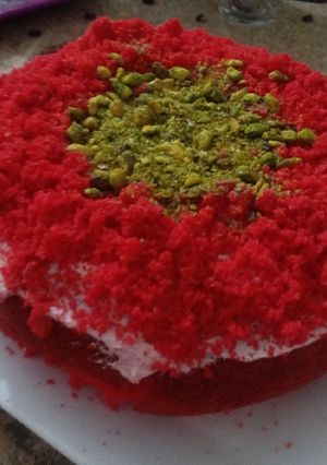 صورة لوصفة كيك الريد فلفت