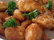 A picture of orange chicken