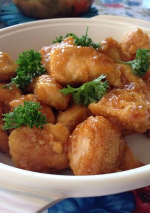 A picture of Honey Orange Chicken.