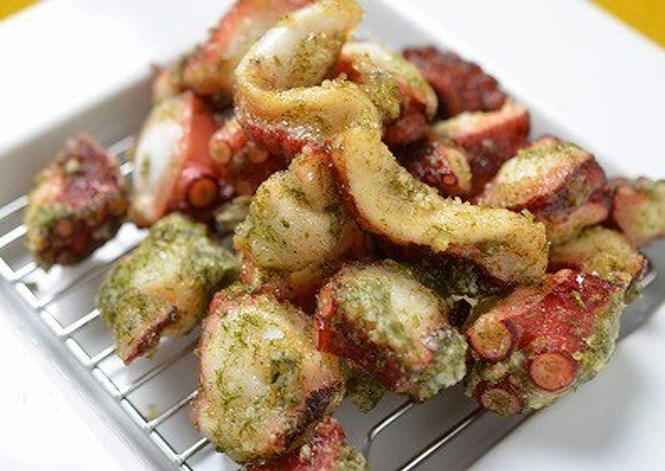You'll Want More Beer! Easy Octopus Karaage with Nori Seaweed