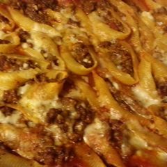 A picture of Lasagna stuffed shells.