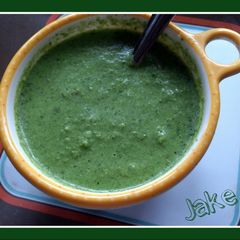 A picture of Jake's green chutney Dip.