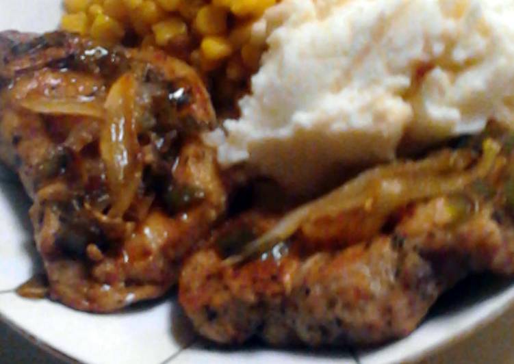 Lavish Pork Chops With Candied Onions