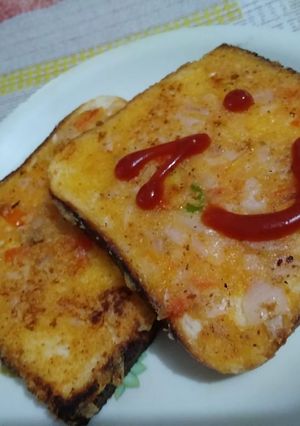 A picture of Bread pizza.